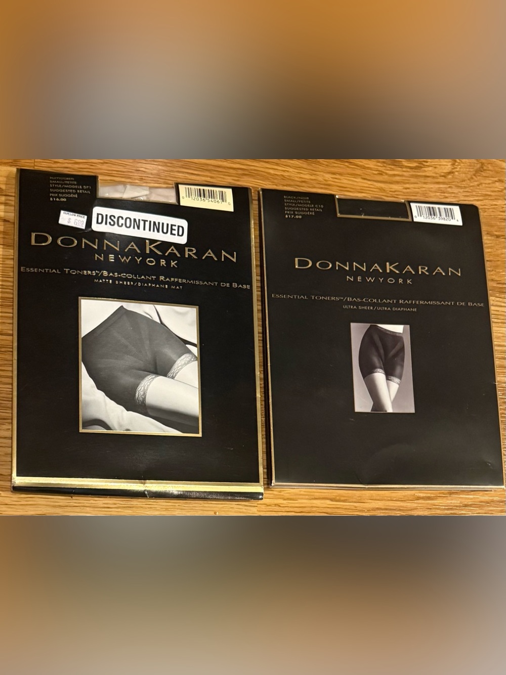 Lot of 10 Donna Karan DKNY Hosiery Pantyhose Nudes Black Small Petite NIP - Picture 8 of 9
